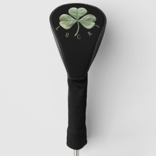 Ireland Irish Shamrock Lucky Black Golf Head Cover