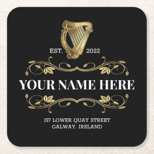 Ireland Irish Style Design Square Paper Coaster