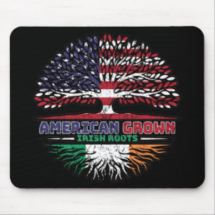 Ireland Irish US American USA United States Tree Mouse Mat