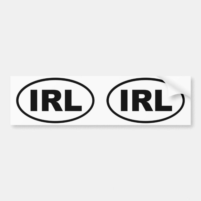Ireland IRL European oval Bumper Sticker (Front)