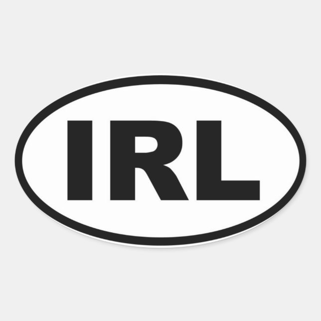 Ireland - IRL - European Oval Sticker (Front)