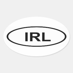 Ireland "IRL" Oval Sticker
