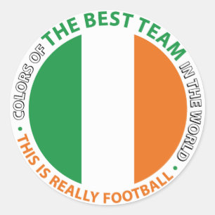 Ireland Irlanda Art Shield Classic Round Sticker
