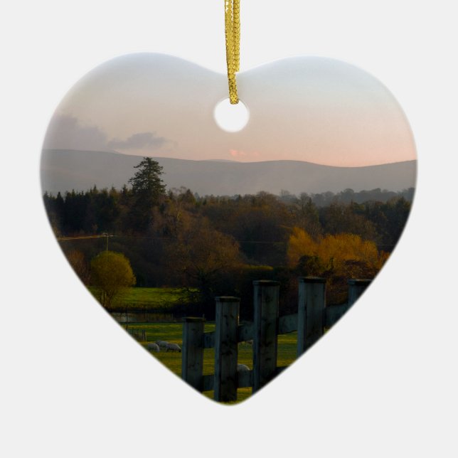 Ireland is Beautiful Ceramic Tree Decoration (Front)