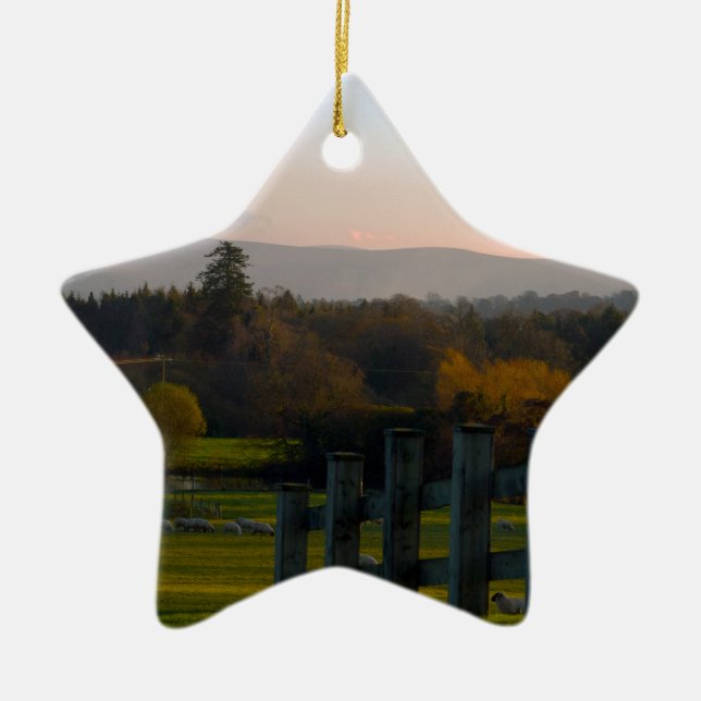 Ireland is Beautiful Ceramic Tree Decoration (Front)