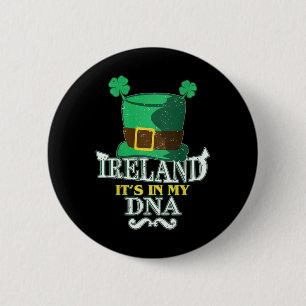 Ireland Its In My Dna St Patricks Day 6 Cm Round Badge