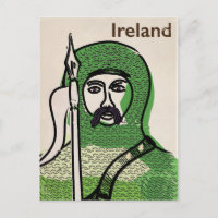 Ireland knight vintage travel poster