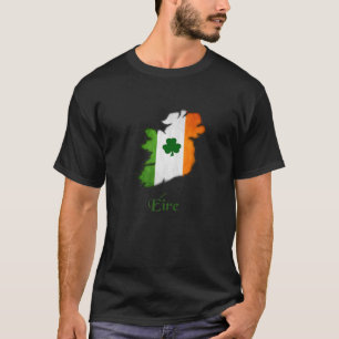 Ireland Map And Irish Flag Tri-Colour Of Eire-St P T-Shirt