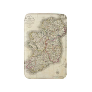 Ireland map bath mat