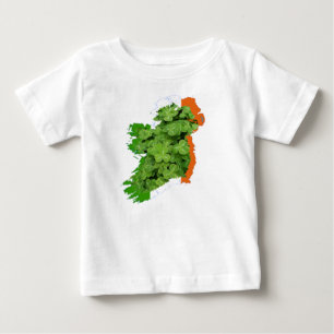 Ireland Map by Kenneth Yoncich Baby T-Shirt