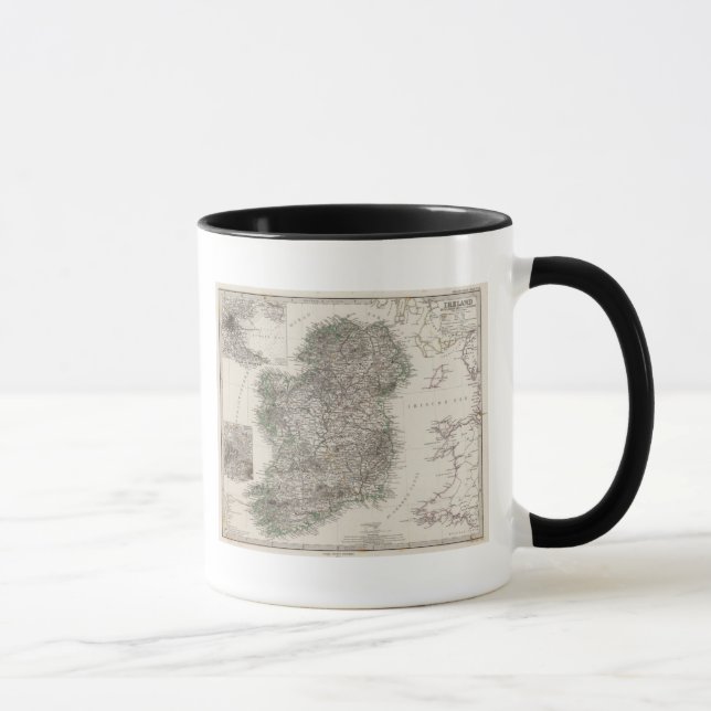 Ireland Map by Stieler Mug (Right)