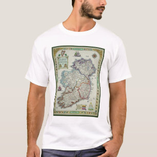 Ireland Map - Irish Eire Erin Historic Map T-Shirt