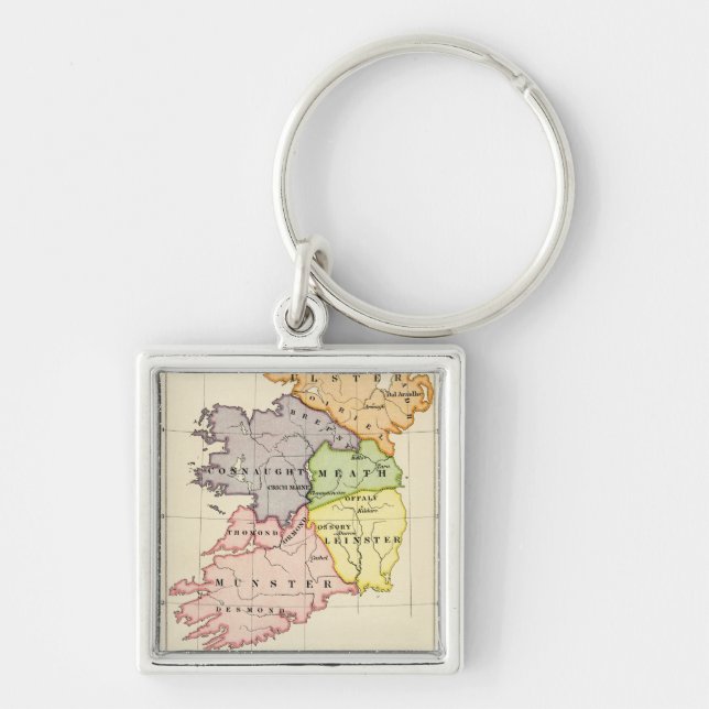 Ireland Map Key Ring (Front)