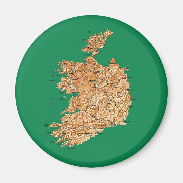 Ireland Map Magnet (Front)