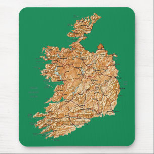 Ireland Map Mousepad
