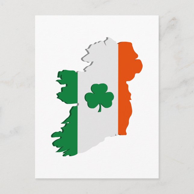 Ireland map postcard (Front)