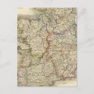 Ireland map postcard