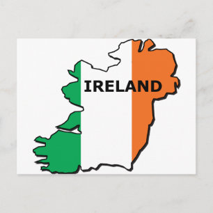 Ireland Map Postcard