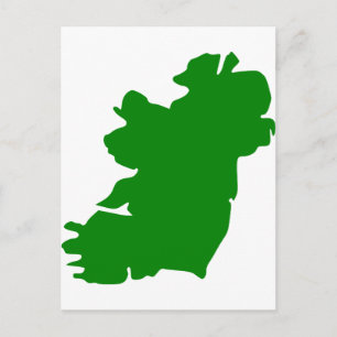 Ireland Map Postcard