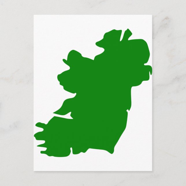 Ireland Map Postcard (Front)