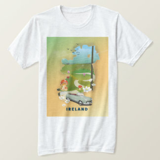 Ireland map vintage travel poster T-Shirt