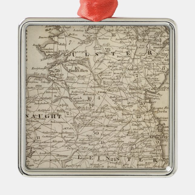 Ireland Metal Tree Decoration (Front)