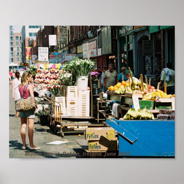 Ireland, Moore Street Dublin summer 2007 Poster (Front)