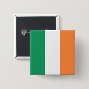 Ireland National Flag, Irish standard, Banner 15 Cm Square Badge