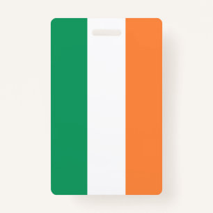 Ireland National Flag, Irish standard, Banner ID Badge