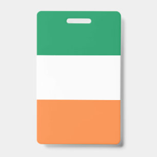 Ireland National Flag, Irish standard, Banner ID Badge