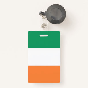 Ireland National Flag, Irish standard, Banner ID Badge
