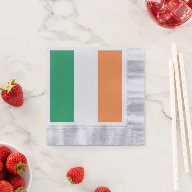Ireland National Flag, Irish standard, Banner Napkin (Insitu)