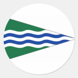 Ireland National Yacht Club Ensign Classic Round Sticker