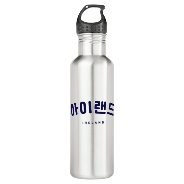 Ireland navy in Korean Hangul 710 Ml Water Bottle (Front)