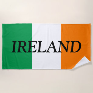 Ireland official flag beach towel