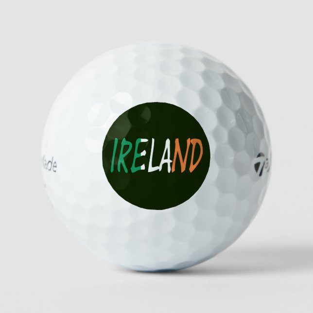 Ireland on Irish Flag tmtp5 gbcnt Golf Balls (Front)