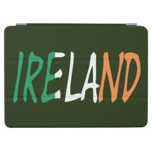 Ireland overlaid on Irish Flag ipacn iPad Air Cover