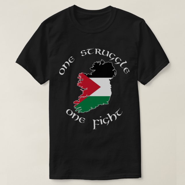 Ireland Palestine - One Struggle, One Fight Premiu T-Shirt (Design Front)