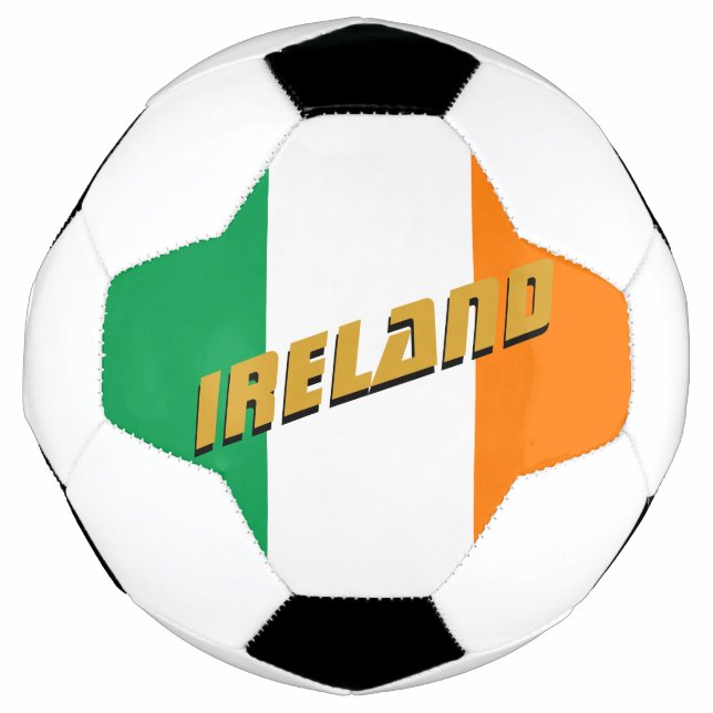 Ireland Patriotic Football & Irish Flag (Front)