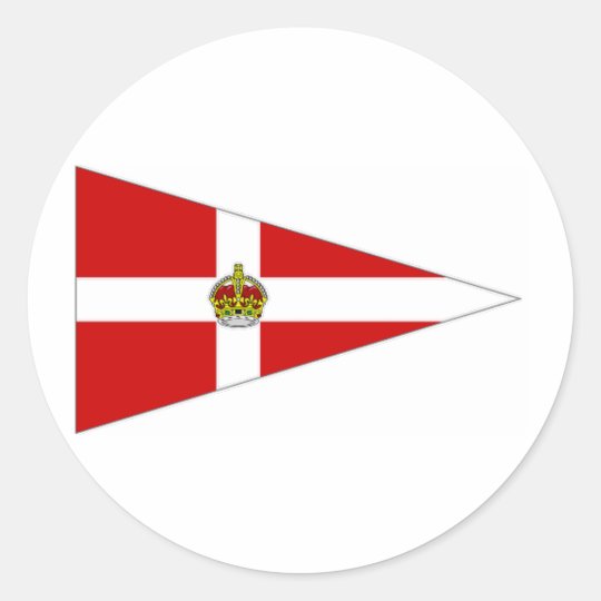 Ireland pennant classic round sticker