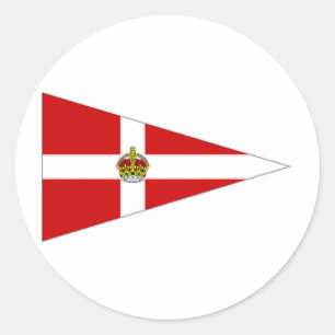 Ireland pennant classic round sticker