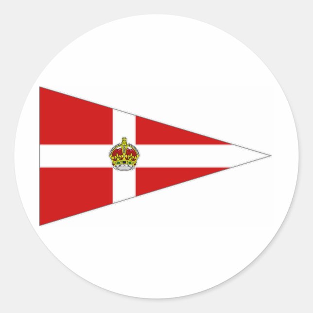 Ireland pennant classic round sticker (Front)