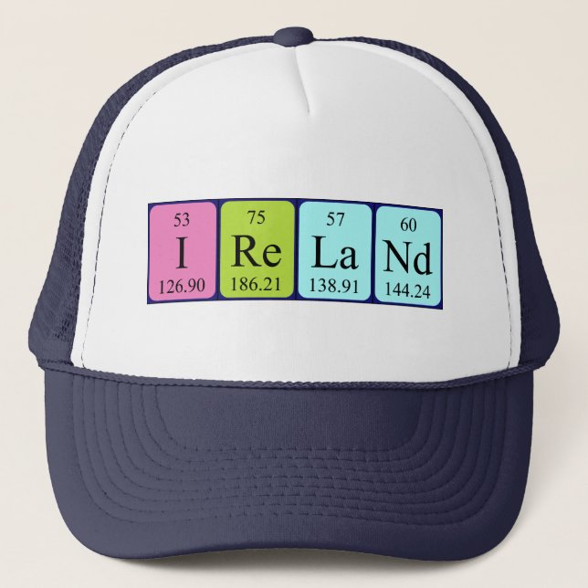 Ireland periodic table name hat (Front)