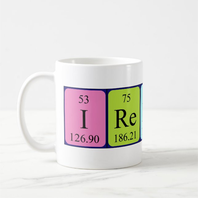 Ireland periodic table name mug (Left)
