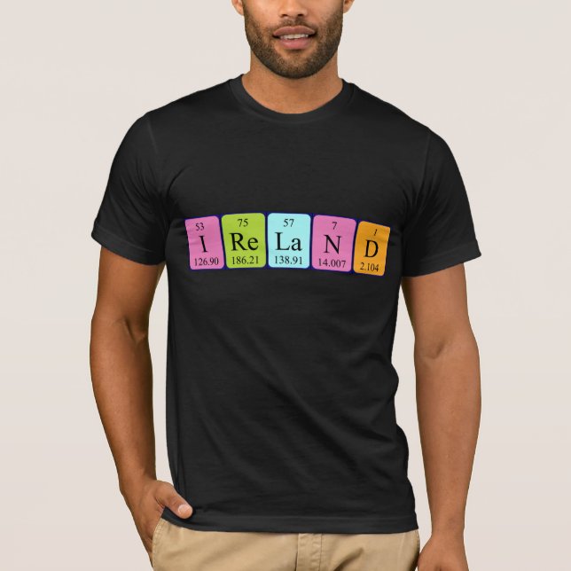Ireland periodic table name shirt (Front)