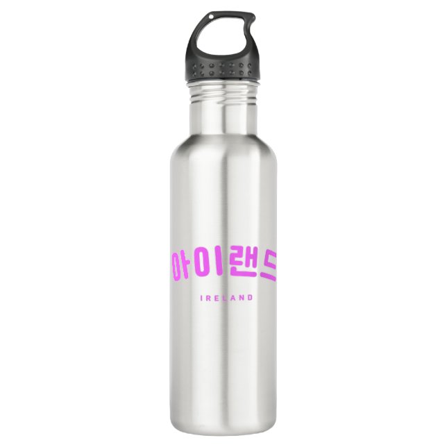 Ireland Pink in Korean Hangul 710 Ml Water Bottle (Front)