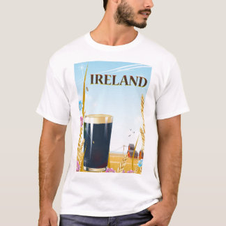 Ireland pint landscape travel poster T-Shirt