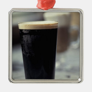 Ireland. Pint of stout. Metal Tree Decoration