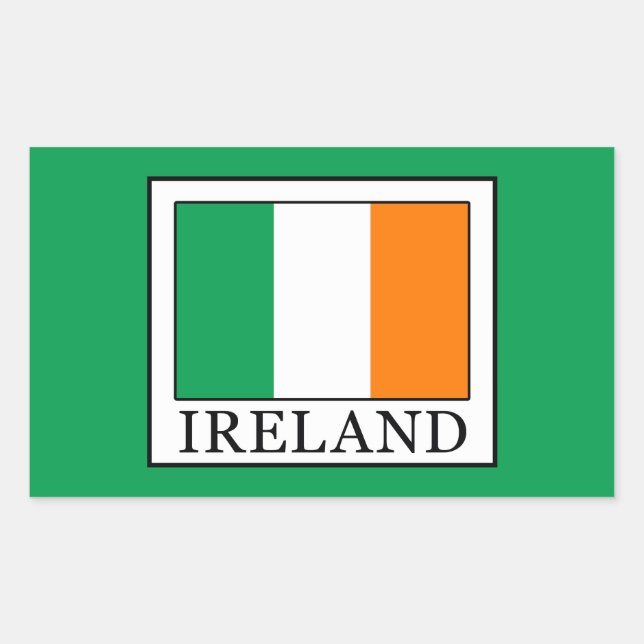 Ireland Rectangular Sticker (Front)