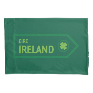 Ireland Road Sign Pillowcase